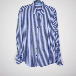 Tassa Ella Blue Striped Flip Cuff Shirt